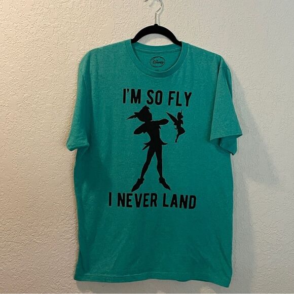 Disney Peter Pan I’m So Fly I Neverland Tee Shirt Top Size L - Picture 1 of 4